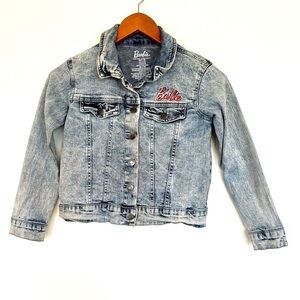 Barbie Girls Blue Jean Denim Jacket Size 7-8